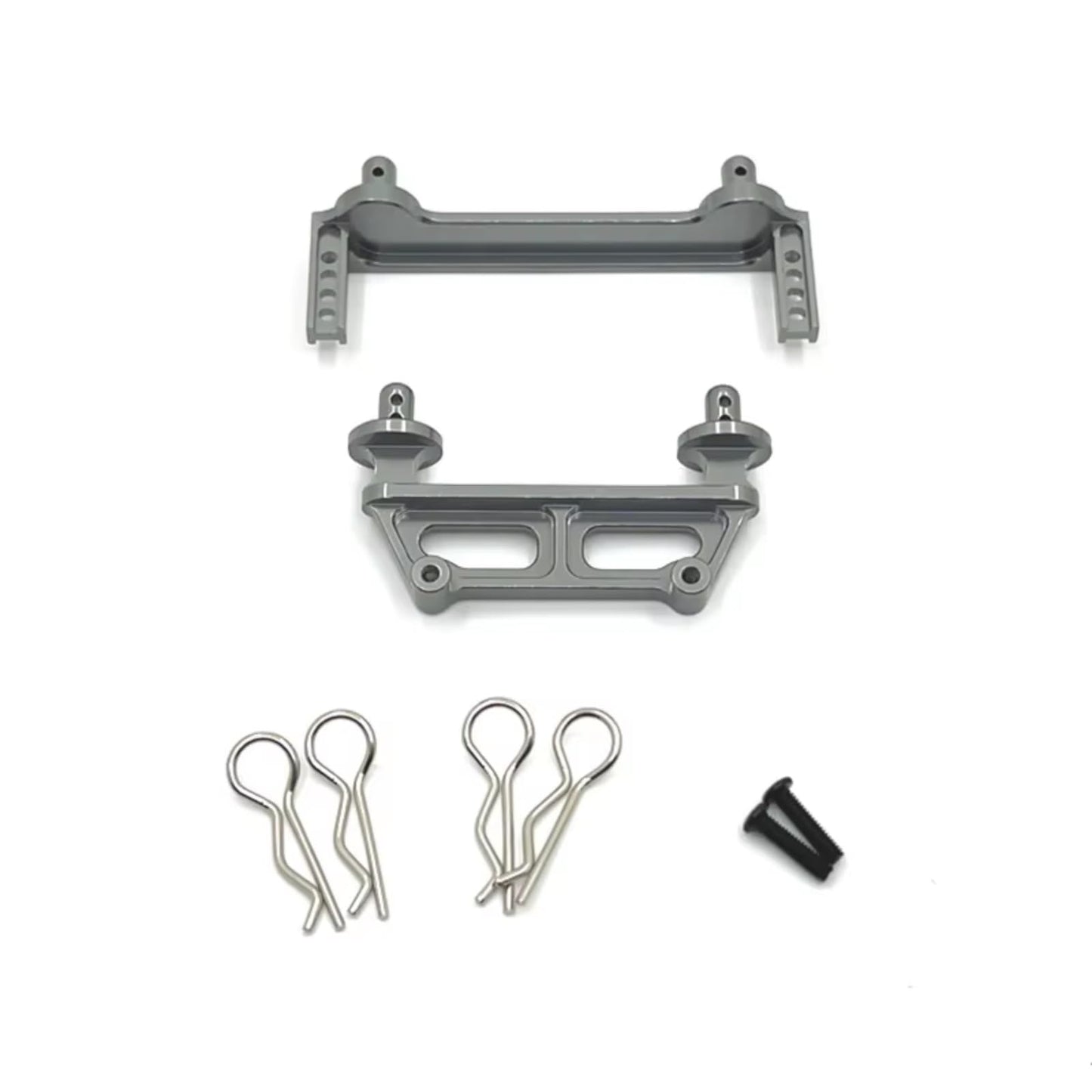 Rc Toys Accessories for MJX 16207 16208 16209 16210 H16 M162 M163 1/16 Metal Body Mount Post Shell Column RC Car Upgrade Replacements Accessories(Gray) - color: Gray