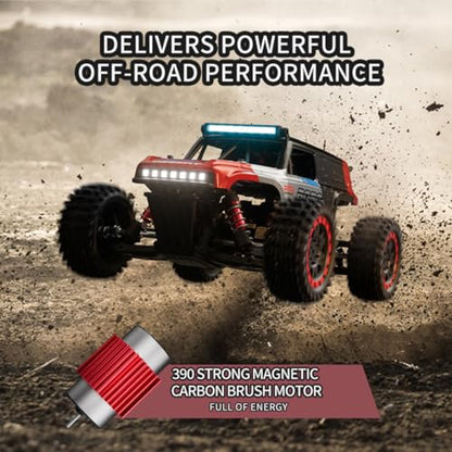 S912 1/16 Remote Control Drift Car, 2.4G Brushed Full-Proportional 4WD 36KM/H High-Speed RC Climbing Car Mini 2 Batteries RC Buggy Rock Crawler Model Toy Gift -RTR - style: S912 1/16, 2 Batteries, Red