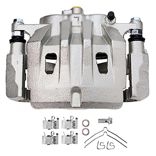 Detroit Axle - AWD Front Steering Knuckles Hubs Brake Calipers w/Brackets | Replacement for 2008-2011 Toyota Highlander [3.5L] - 4pc Set - size: 4BU50509/Kit
