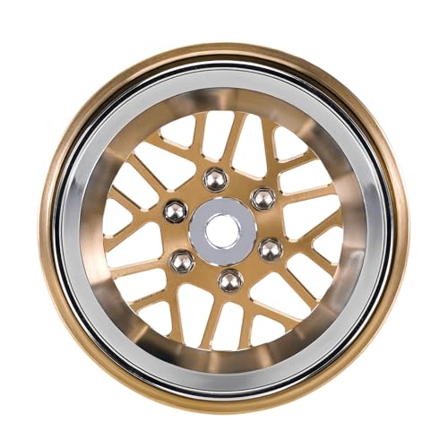 INJORA ModuWheel 1.3” Offset Brass & Aluminum Beadlock Wheels for 1/18 1/24