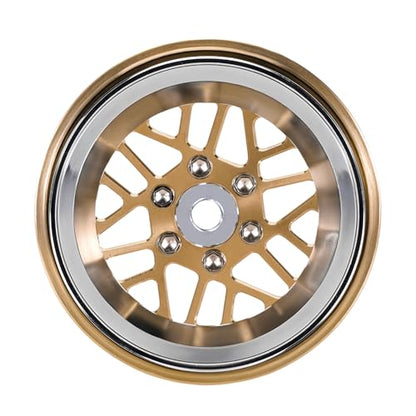 INJORA ModuWheel 1.3” Offset Brass & Aluminum Beadlock Wheels for 1/18 1/24
