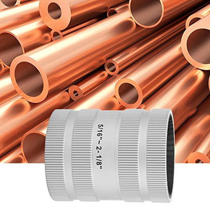 Watris Veiyi Pipe Reamer, Copper Pipe Deburring Tool for Hard Pipes | 5/16 Inch to 2-1/8 Inch, Stainless Steel Tube Deburr Chamfer Tool