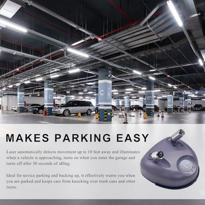 Dual Laser Garage Parking Assist Guide, 360-Degree Adjustable Wider Angles Garage Parking Sensor with AC Adapter, Park Assistant Guide System Car Stop Indicator for Automotive
