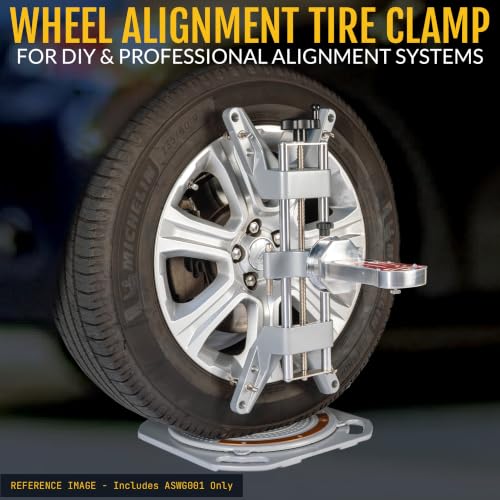 AutoSolo Wheel Alignment Clamp 11-25 Inch Rims with Magnetic Adapter - 3D Alignment System Compatible Tool for Camber Caster Gauge (4 Pack) - size: 4 Pack