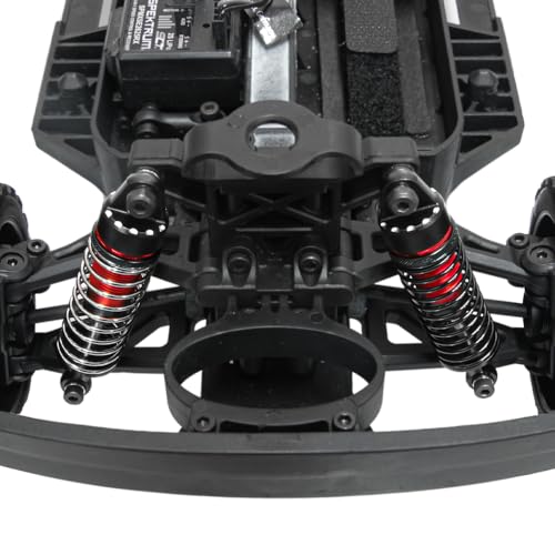 Aluminum RC Shock Absorber Set Damper for Arrma 1/18 Granite Grom 1/16 Mojave Grom 1/14 Typhon Grom RC Truck Upgrade Parts 4pcs/Set,Replace # ARA330806(Red)