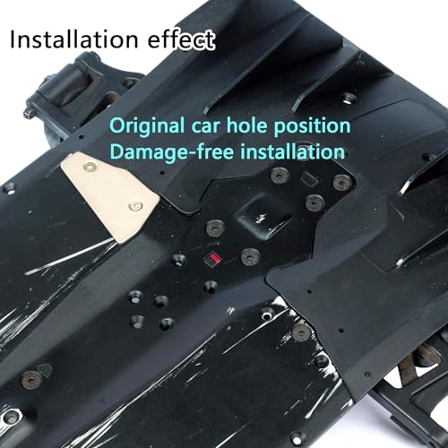 Titanium Sparking Skid Plate Guard for Arrma 6S 1/7 Infraction/Limitless/Felony | 2mm Thick Chassis Armor Undershield Protector,Skid Plate Protect Chassis Upgrade Part Bottom Cover-Titanium A - color: 6s 1/7 Infraction/Limitlessv1/Felony-titanium a