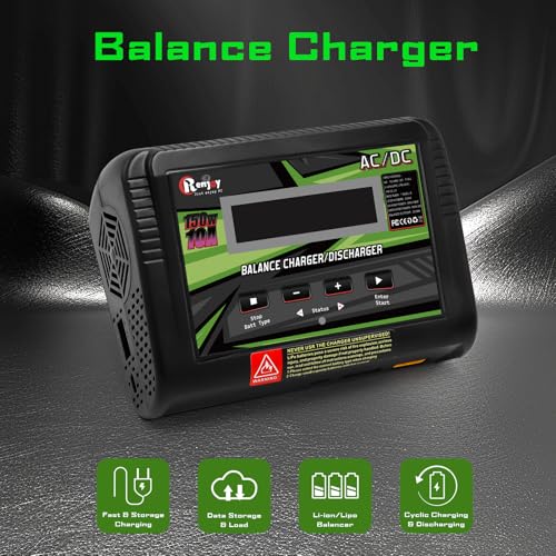 Lipo Battery Charger, 1S-6S RC Car Charger 150W Lipo Charger 10A Balance Charger Fast Charge Discharge Smart Charger for LiPo/Li-ion/Life Battery(1-6s) NiMH/NiCd (1-15s) RC Battery Charger