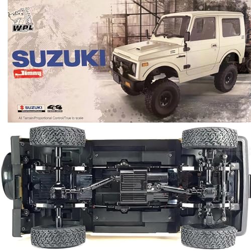 HLSFWDRIVE WPL C74 Jimny RC Rock Crawler RC Truck 4x4 Off Road | Remote Control Crawler All Terrian 370 Brushed Motor Full Proportional Leaf Spring Chassis Hobby Grade