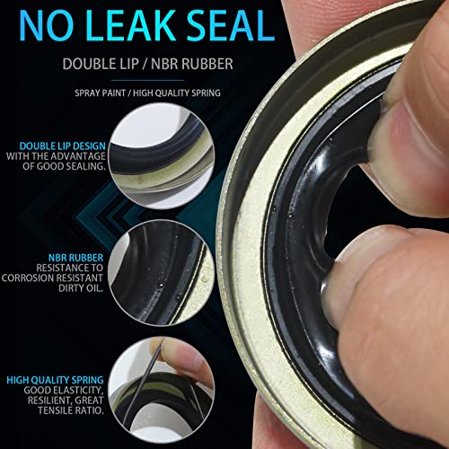 iBroPrat 4 Sets 3500 LB L68149 L44649 Boat Trailer Axle Bearing Kits | with 171255TB/10-19 Grease Seals, 1.98" Dust Covers and Rubber Plugs, Cotter Pins for #84 Spindle