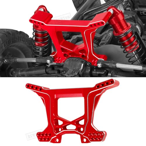 Upgrades Part for 1/10 Rustler 4x4 (VXL),Alloy RC Shock Absorber,Suspension Arm,Caster Block,Steering Blocks,Rear Stub Axle Carriers,Steering Bellcranks,Shock Tower,Red - color: Red - Upgrades
