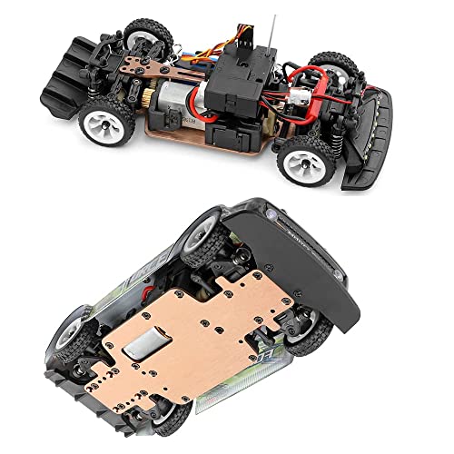 Fast RC Rally Car 1/28 Scale 2.4G 4WD 30KM/H High Speed RC Race Car RC Sport Racing Drift Car 2.4G All-Terrain Shock-Absorbing Rechargeable Truck for Adults Gifts - color: 1 Battery