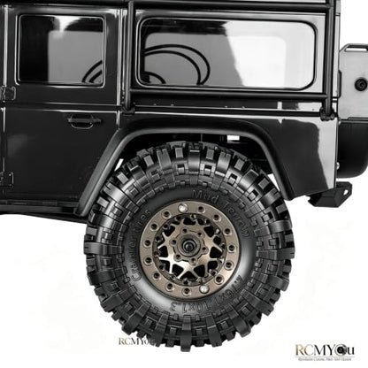 RC 1.3" Soft Rubber Wheel Tires for 1/24 1/18 SCX24 TRX4M RC Crawler Car,Soft Sticky Wheel Tires,Wheels Fetal Skin(4PCS)-A - style: Rubber Wheels-A