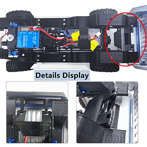 MORLORDY Aluminum Alloy RC Rear Body Shell Mount Fitting Post for 1/24 RC Crawler Car SCX24 Upgrades Gladiator AXI00005 Accessories