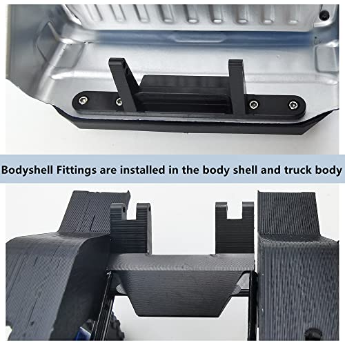 MORLORDY Aluminum Alloy RC Rear Body Shell Mount Fitting Post for 1/24 RC Crawler Car SCX24 Upgrades Gladiator AXI00005 Accessories
