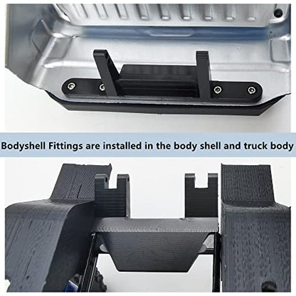 MORLORDY Aluminum Alloy RC Rear Body Shell Mount Fitting Post for 1/24 RC Crawler Car SCX24 Upgrades Gladiator AXI00005 Accessories