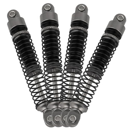 53mm 59mm 66mm 78mm Aluminum Long Threaded Shocks Absorbers Oil Damper for 1/18 RC Crawler TRX4M TRX-4M KUpgrade Parts (66mm-gray) - color: 66mm-gray