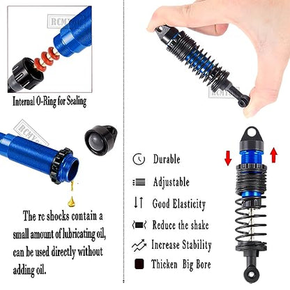 Upgrades for 1/10 Slash 2WD(VXL),RC Shocks,Suspension Arm,Caster Block,Steering Blocks,Stub Axle Carriers,Steering Bellcranks,Shock Tower,Camber Links,Drive Shaft,Hex Hub Adapters,Navy Blue - color: Navy Blue - Upgrades