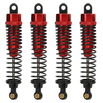 New 4pcs 68mm/98mm /108mm Aluminum Shocks Absorbers Damper for HSP HPI 1/10 Scale RC Car On-Road Monster Truck Off Road Buggy(Red 98mm) - color: Red 98mm