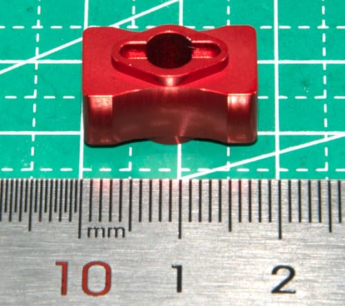 Differential Locker Spool Compatible with Team Associated DR10 DR-10 Upgrade Drag Race Rc Car Diff Lock Straight Shaft Aluminum Alloy Part(Red) - color: Red