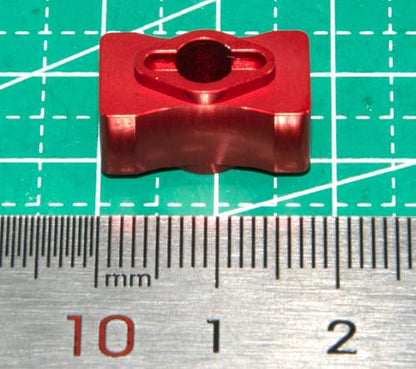 Differential Locker Spool Compatible with Team Associated DR10 DR-10 Upgrade Drag Race Rc Car Diff Lock Straight Shaft Aluminum Alloy Part(Red) - color: Red