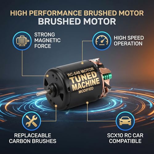 Alomejor 540 Brushed Motor 13T 1/10 RC Remote Control Car Brushed Electric Motor Replacement Part Rc Car Model Accessory