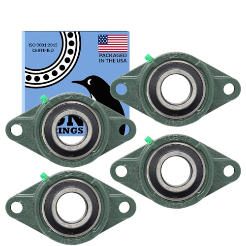 PGN UCFL208-24 (4 Pack) 2-Bolt Flange Bearing 1-1/2" Bore - size: 4, style: UCFL208-24