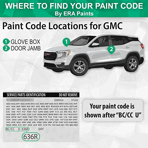 ERA Paints WA9260/GCN - Victory Red for GMC Exact Match Automotive Touch Up Paint Spray - 2K Essential Kit - style: Spray - 2K Essential Kit