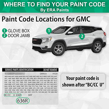 ERA Paints WA9260/GCN - Victory Red for GMC Exact Match Automotive Touch Up Paint Spray - 2K Essential Kit - style: Spray - 2K Essential Kit