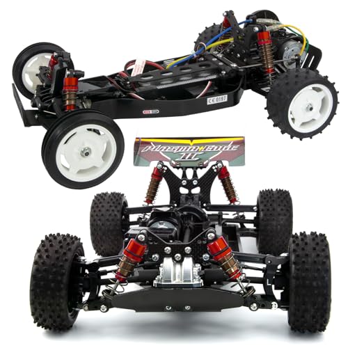 1/10 70MM 95MM RC Oil filled Shock Absorbers kit for Tamiya TT-02B DT-02 DT-03 1/10 Buggy Car Upgrades Parts (Red) - color: Red