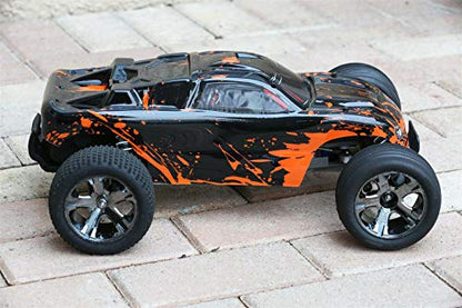 SummitLink Custom Body Muddy Orange Over Black Compatible for 1/10 Scale RC Car or Truck (Truck not Included) R-G-01