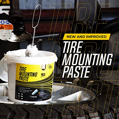 Tire Mounting Paste & Lube – Easy Application, No Rim Damage – Eco-Safe Compound + Pro Swab – Works on ATV, Motorcycle, Truck, Car