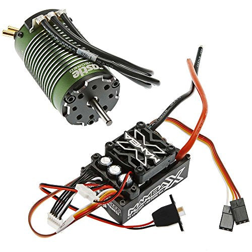 Castle Creations Mamba X, SENSORED, 25.2V WP ESC and 1512-1800KV SENSORED Combo, Black