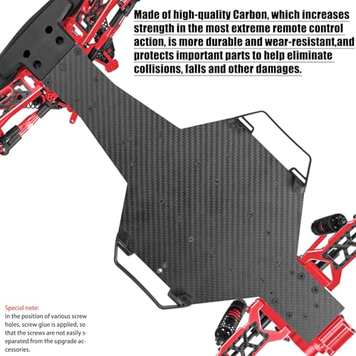 Upgrades Parts for 1/10 Slash 2WD LCG,Carbon Skid Plate&Aluminum RC Shocks&Drive Shaft CVD&A Arms&Steering Block&272R Gearbox&Adjustable Links&Shock Tower&Front Bulkhead,Red - color: Red(hops Up)