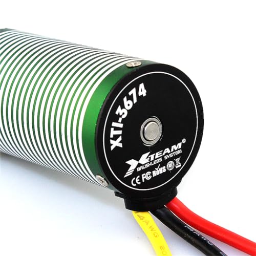 3674 1650KV Brushless Motor Shaft Diameter 5MM for 1/8 1/10 Scale On-Road Buggy Drift Racing RC Car - size: 1650KV