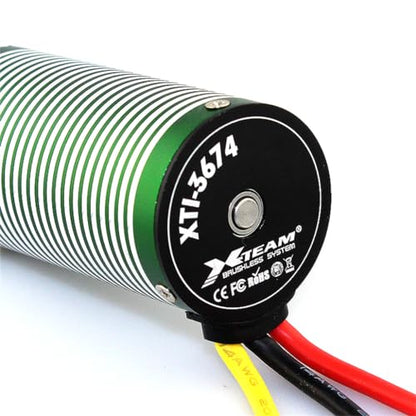3674 2200KV Brushless Motor Shaft Diameter 5MM for 1/8 1/10 Scale On-Road Buggy Drift Racing RC Car - size: 2200KV