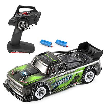 RC Car, Remote Control Car 1/28 Short Truck Car 2.4GHz Remote Control Race Car 30km/h High Speed Gift RTR with Metal Chassis 2 Battery for Adults