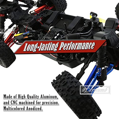 Suspension A Arms Upgrades Part for Arrma 1/8 Typhon 3S BLX 4x4, 1/10 Big Rock 3S BLX V3,4-Pack Aluminum Front Rear RC Swings Arms Hop Ups,Replace Part#AR330543 AR330540,Navy Blue - color: Navy Blue - Front Rear Set