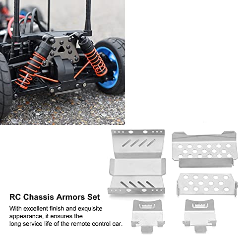 SUNGOOYUE RC Crawler Chassis Guard Board, High Performance RC Stainless Steel Armor Plate Suitable for 1/10 GEN8 Climbing Car