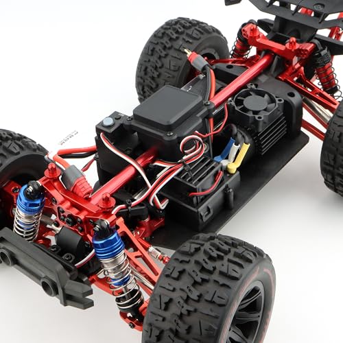 Upgrade Aluminum Suspension Arms & Steering Knuckle Kit & Shock Tower & Steering Linkage Accessory Replacement Spare Parts for H14BM 14210 14209 JC14EP HP141 HP141S 1/14 Scale RC Car Trucks