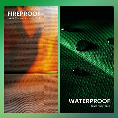 OVONIC Lipo Safe Bag Fireproof Explosionproof Bag, Large Capacity for Lipo Battery Charge & Storage (Pack of 2) - size: 1 Count (Pack of 2)