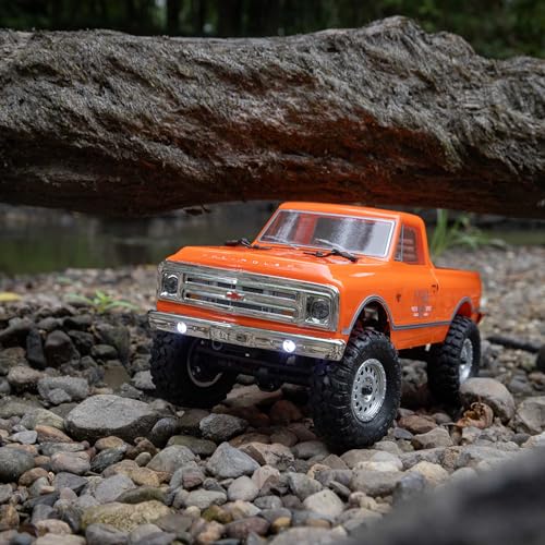 Axial RC Truck 1/24 SCX24 1967 Chevrolet C10 4WD Truck RTR (Comes with Everything Needed to Run), Orange, AXI00001V2T3