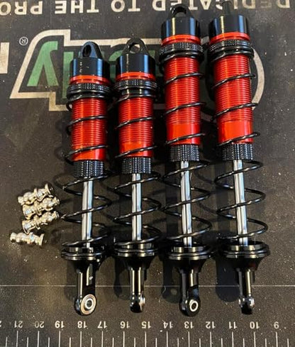 RC Car Front & Rear Shocks Set Adjustable Shocks Compatible with 1/8 Arrma Typhoon 6S Redcat FS/ZD Racing Buggy Truggy Replacement Parts (Front) - style: Front