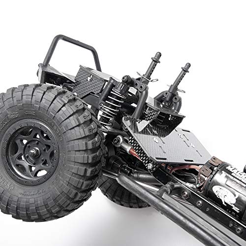 MOHERO Carbon Fiber RC Battery Tray Front Battery Holder Chassis Battery Mount for 1/10 Axial SCX10 RC Model Crawler Car Refit Parts