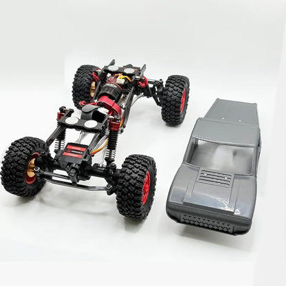 furitek 1/18 RC Crawler TerraX Active Pro 4WS ARTR – Remote Control Car RC Cars for Adults Mini Crawler Brushless 2-in-1 System (Champagne Nude Edition) (Grey) - color: Grey