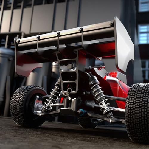 TOUCAN RC HOBBY 1/16 16202Pro RWD Radio Controlled Off Road Vehicle RC Electric Racing Car Rear Wing Metal Gears 2847 Brushless Motor RTR for Adult - color: Red