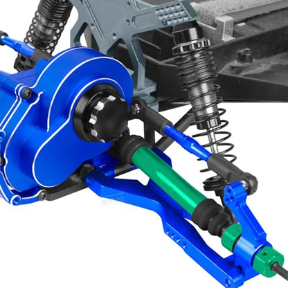 Rear Drive Shaft CVD & Front Axles Upgrades Part for 1/10 Slash 2WD/Slash VXL 2WD,Stainless Steel #45 Driveshaft with Hex,Green - color: Green - Parts