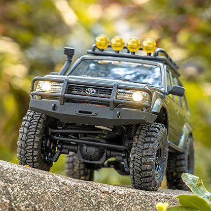 Fms FCX18S 1/18 Land Cruiser LC80 S RC Rock Crawler Scale Katana Toyota RC Car 2.4Ghz 4WD Off-Road Waterproof RC Trucks Vehicle RTR All Terrains Hobby Grade Climbing Car for Boys Adults