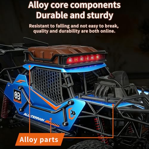 Extra Large 1:6 Scale Remote Control Car for Kids,4WD Full-proportional Off Road Mega RC Monster Trucks，19.5 Inch 2.4Ghz Rock Crawler Toy All Terrain Climbing, Christmas Birthday Gift for Kids Adult