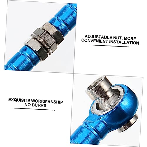 2pcs Rc Car Truck Steering Linkage Tie Rod Adjustable Nut Lightweight Soft Material