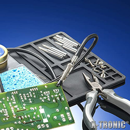 The Original X-Tronic 3020-XTS • 75W Soldering Iron Station Kit • 2 Helping Hands • Silicone Tool Mat • 5 Extra Tips • 50g Roll of Solder • Brass Sponge • Cleaning Flux • C/F Conversion • Auto Sleep! - style: Classic Style - 5 Extra Solder Tips